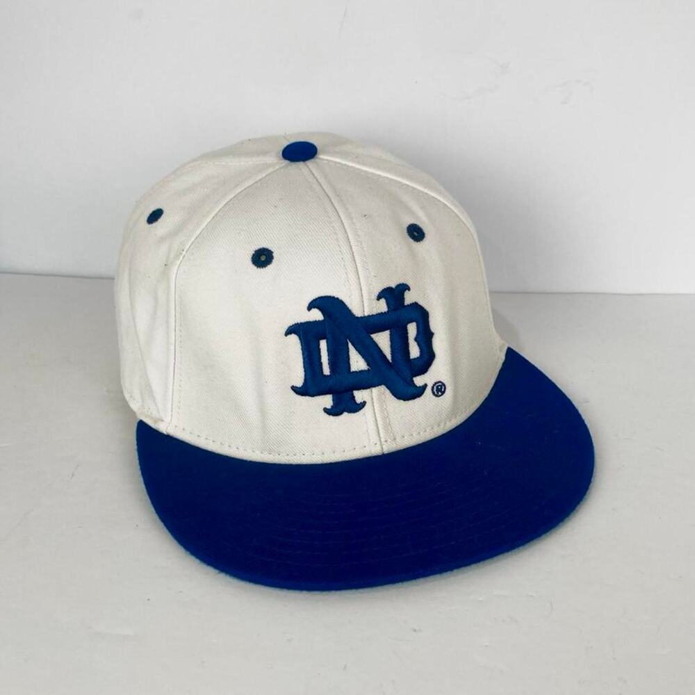 Adidas NCAA Notre Dame Fighting Irish Blue White Hat cap